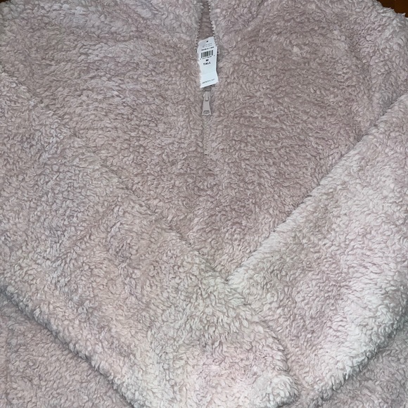 Gap Tall Sherpa Half Zip Pullover Jacket - Picture 6 of 6
